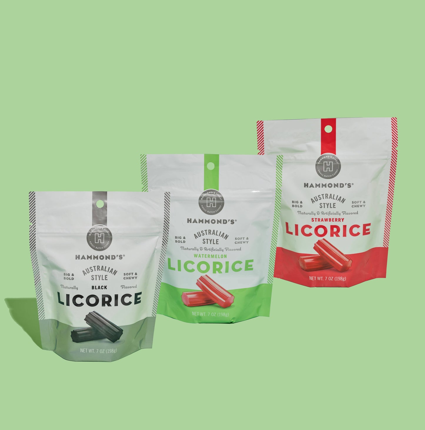 Australian Style Licorice - Strawberry - 7 oz Resealable Bag