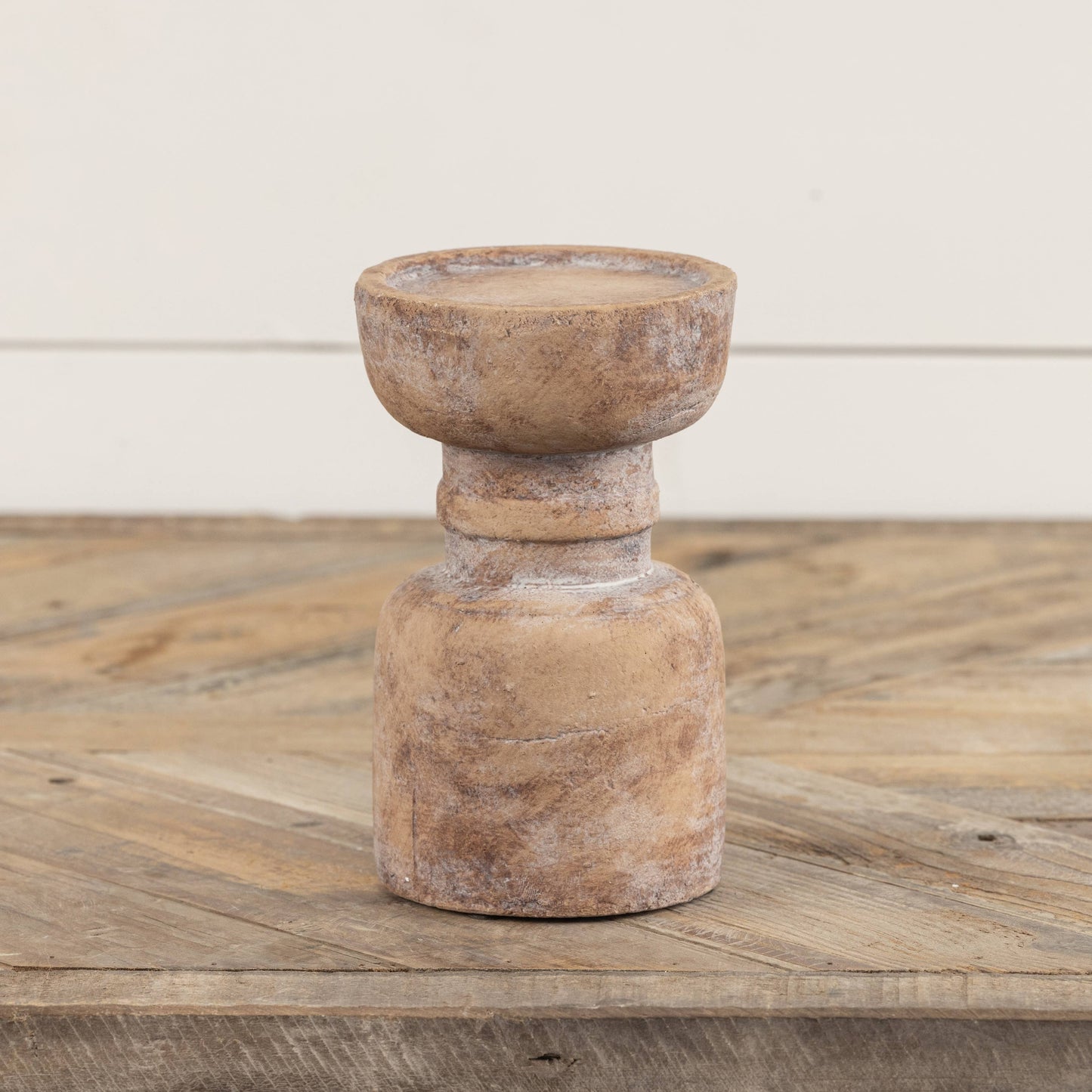 TERRACOTTA PILLAR CANDLE HOLDER