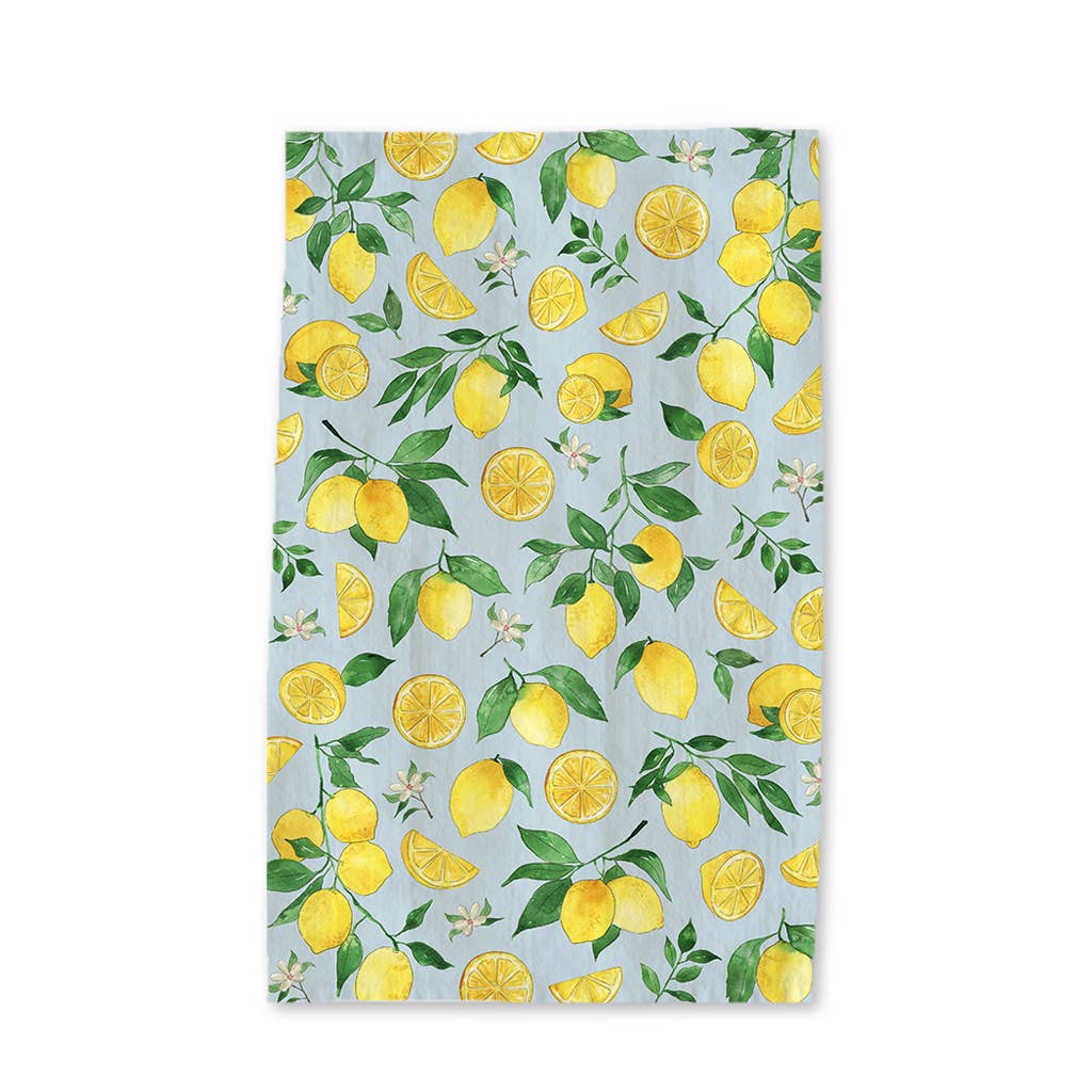 Lemons Tea Towel - Zesty Summer Fruit Kitchen Decor