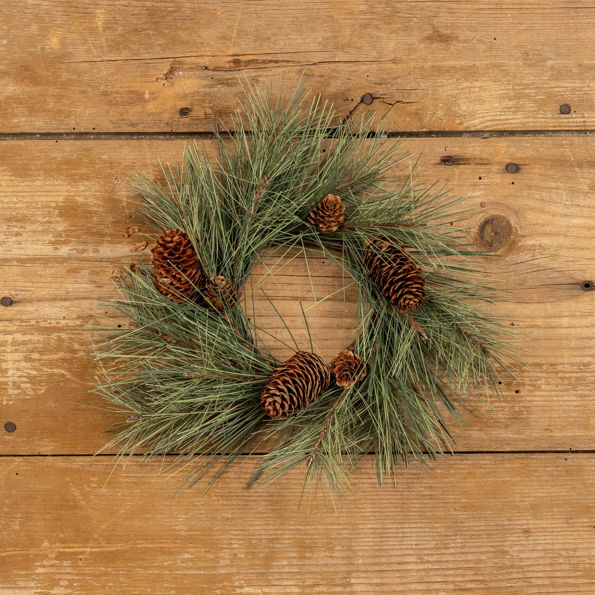 10"NEEDLE PINE CANDLE RING