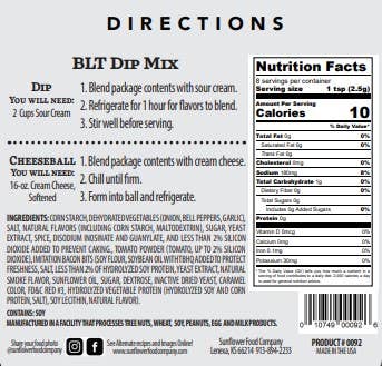 BLT Dip Mix--Multiple Products in 1 Packet!