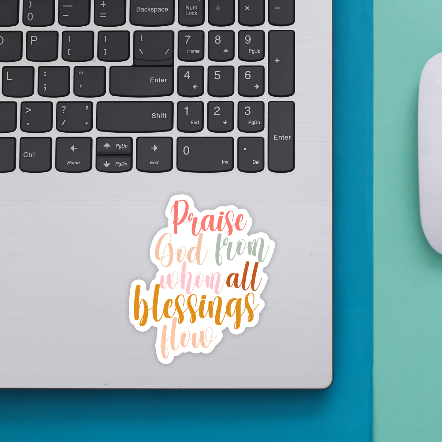 Praise God Blessings Sticker | Christian Stickers | Faith