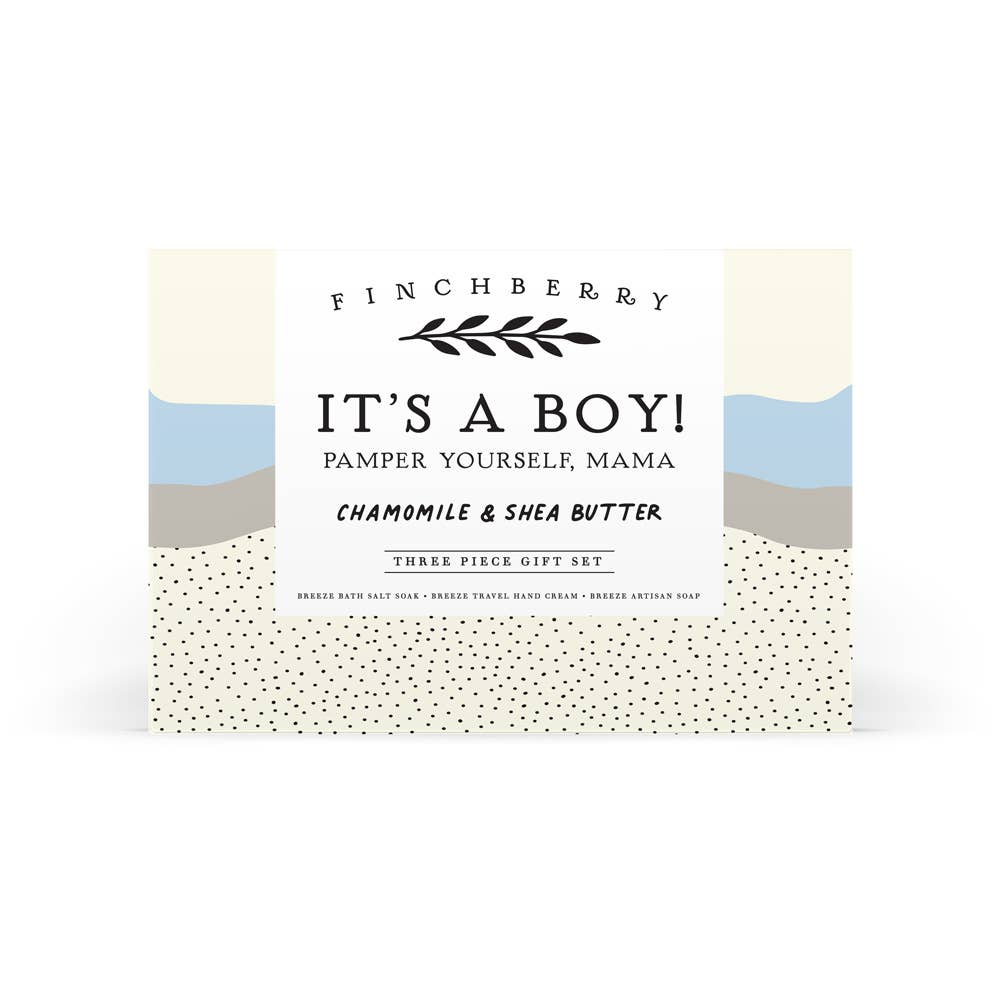 It's A Boy 3 Pc Baby Shower Gift Set for Moms