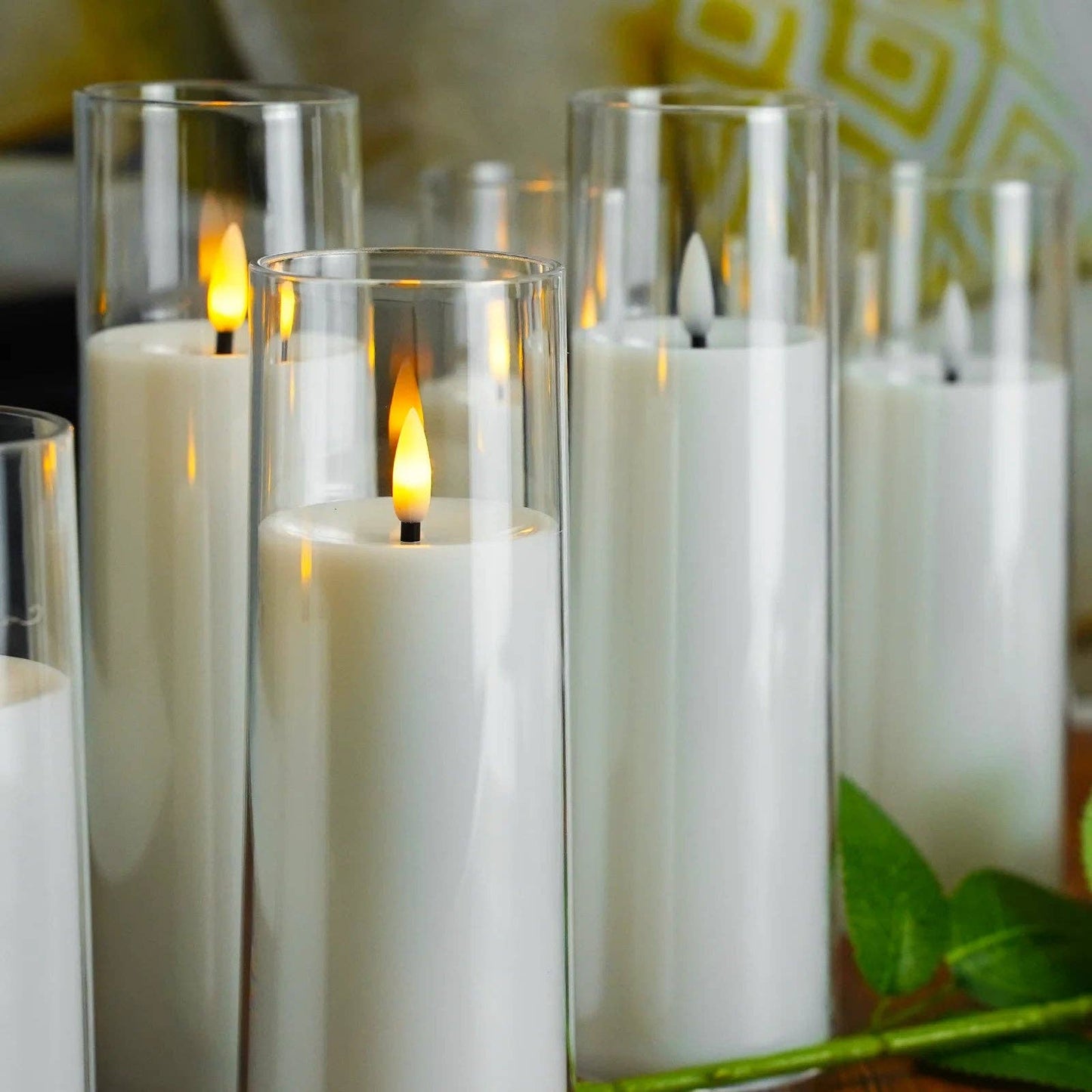 Flameless Acrylic Candle 8-Piece Set