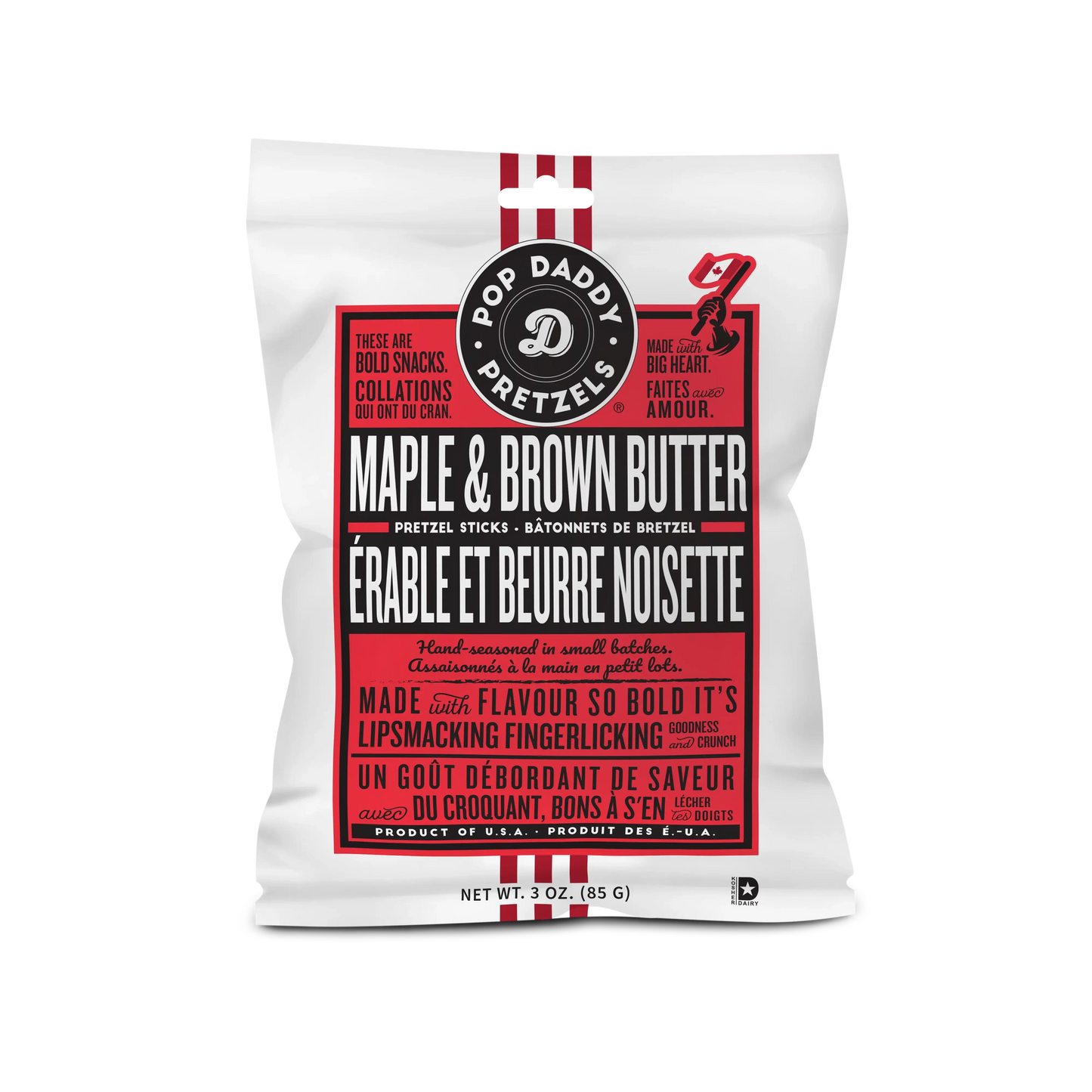 Maple & Brown Butter Seasoned Pretzels 3.0 oz