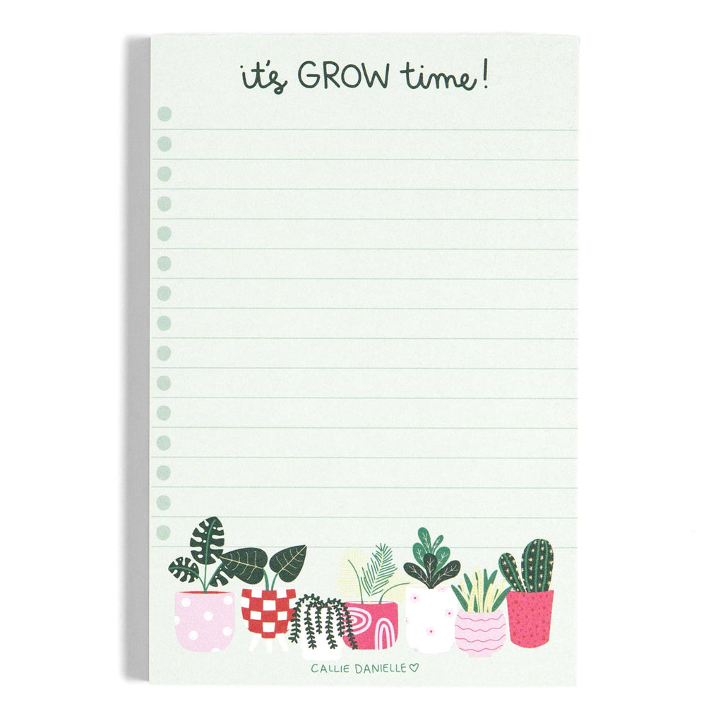 It's Grow Time Plant Notepad