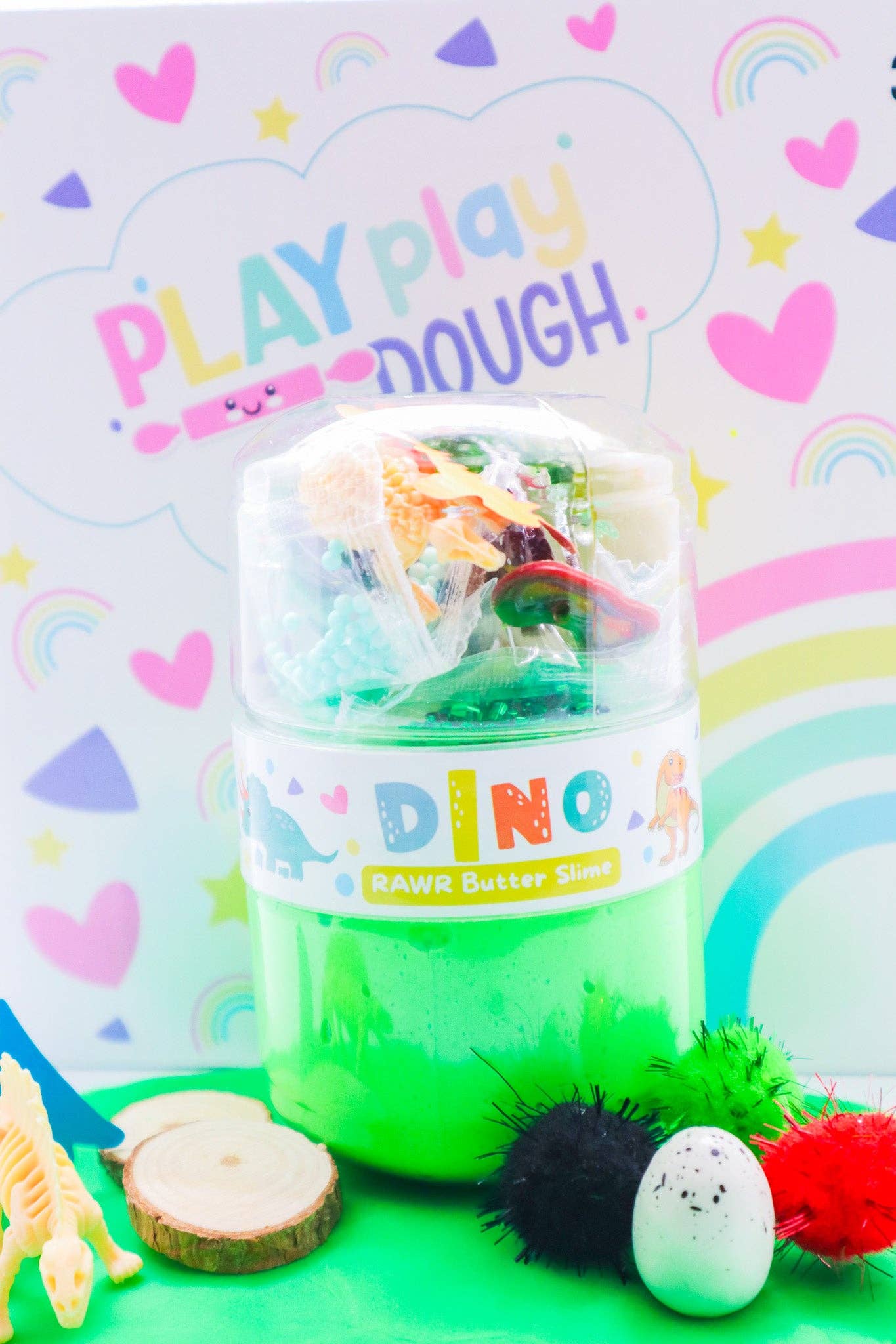 DYI Dino Butter Slime