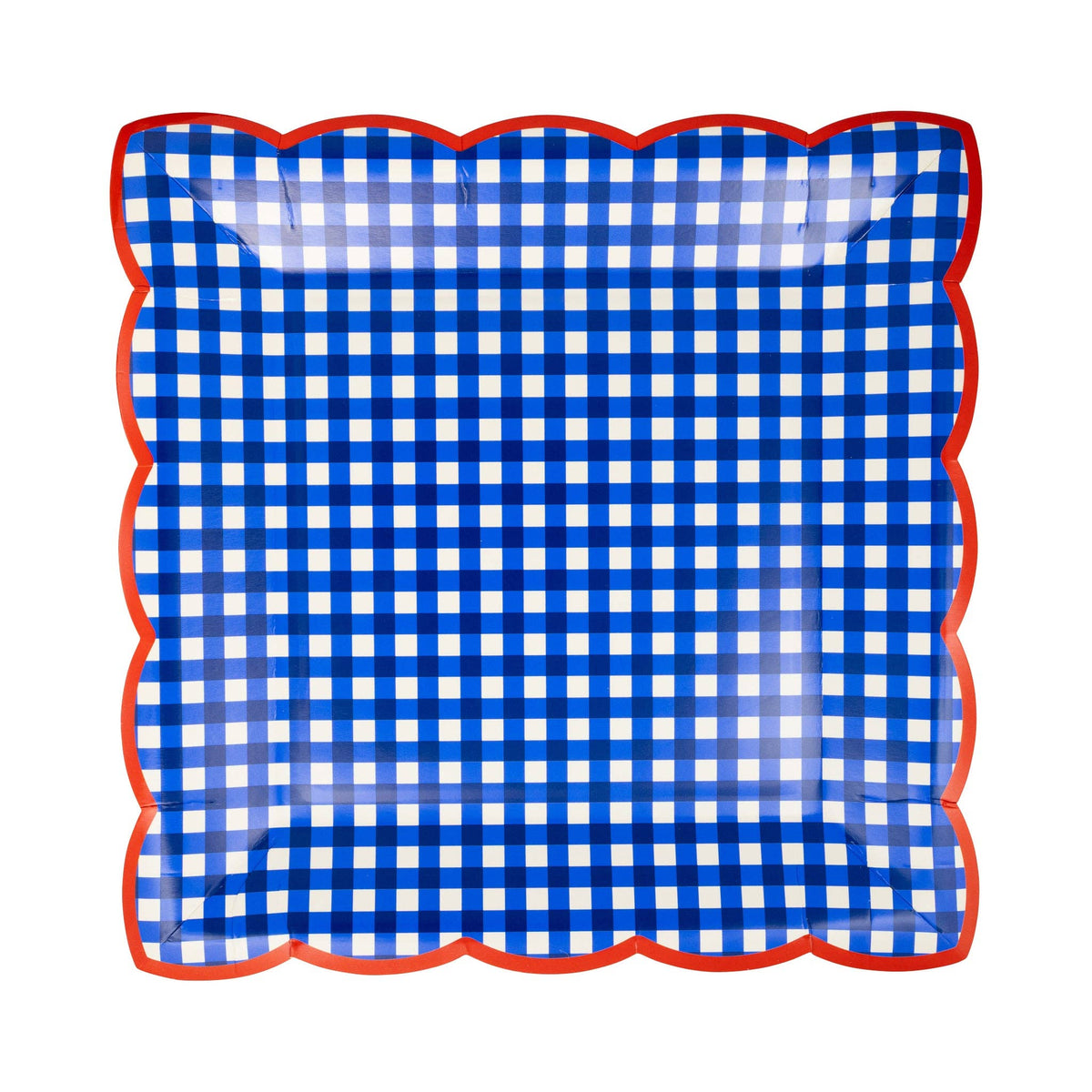 Gingham 9" Paper Plate Set
