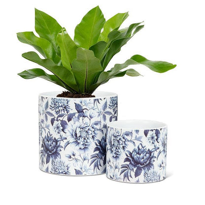 Small Chintz Print Planter-4.5"D