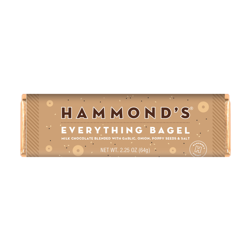 Candy Bar - Milk Chocolate - Everything Bagel - 2.25 oz