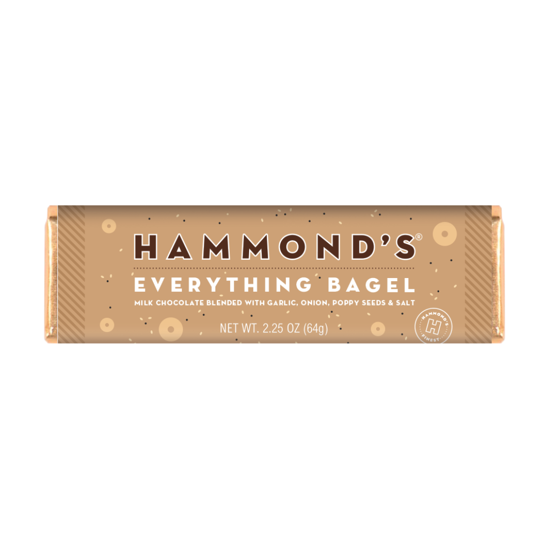 Candy Bar - Milk Chocolate - Everything Bagel - 2.25 oz