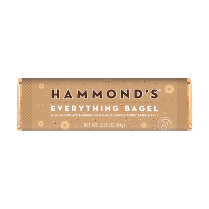 Candy Bar - Milk Chocolate - Everything Bagel - 2.25 oz