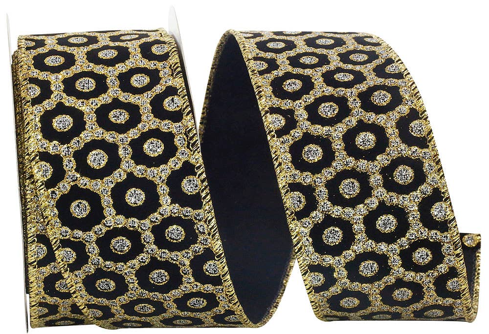Roccoco Jewel Gold-silver Wired Edge, Gold/silver, 2-1/2 In
