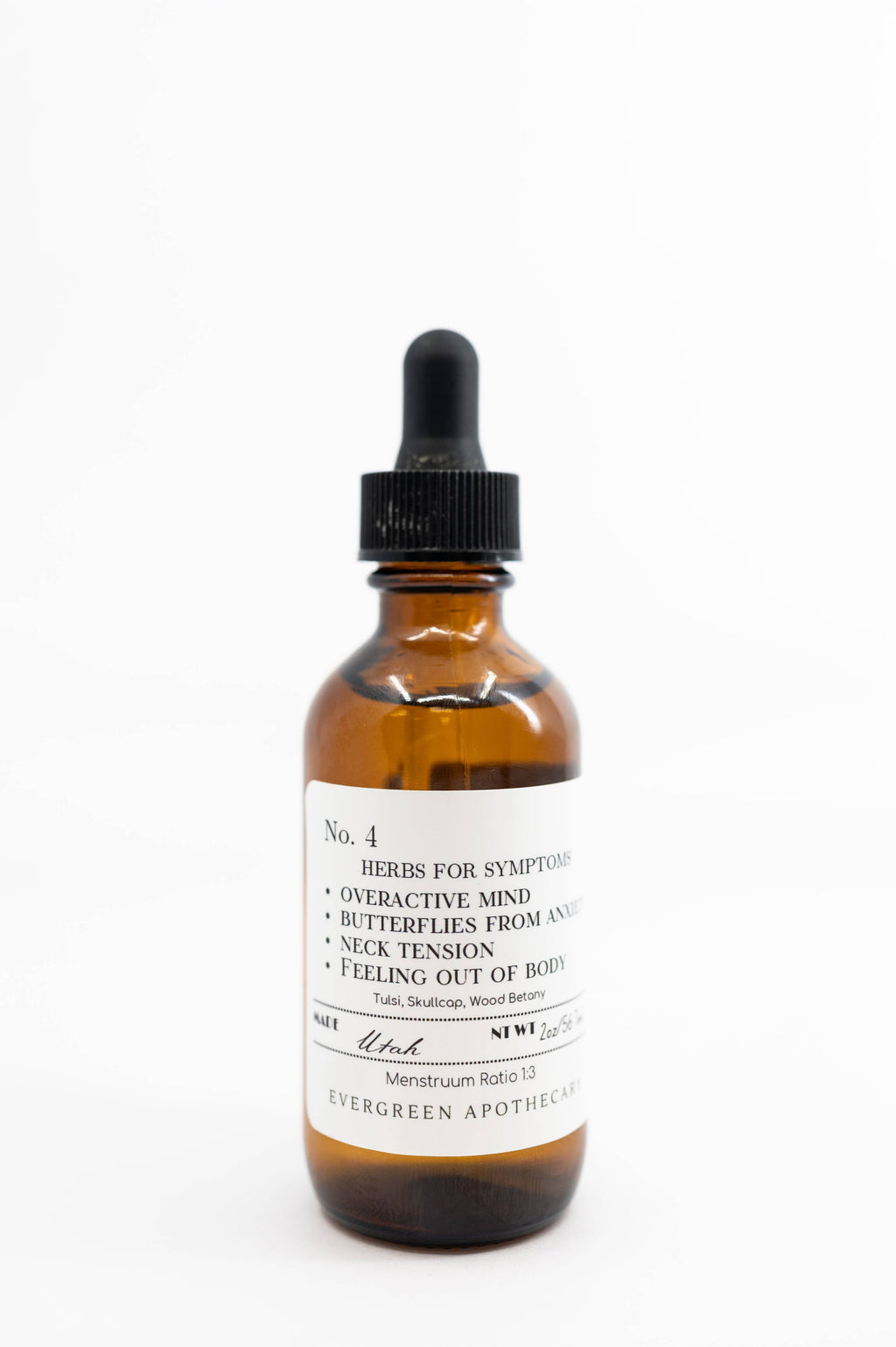Anxiety Tincture, Herbs For Symptoms No.4