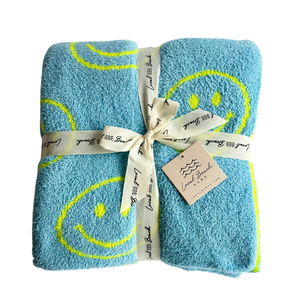 Smiley Luxe Home Blanket