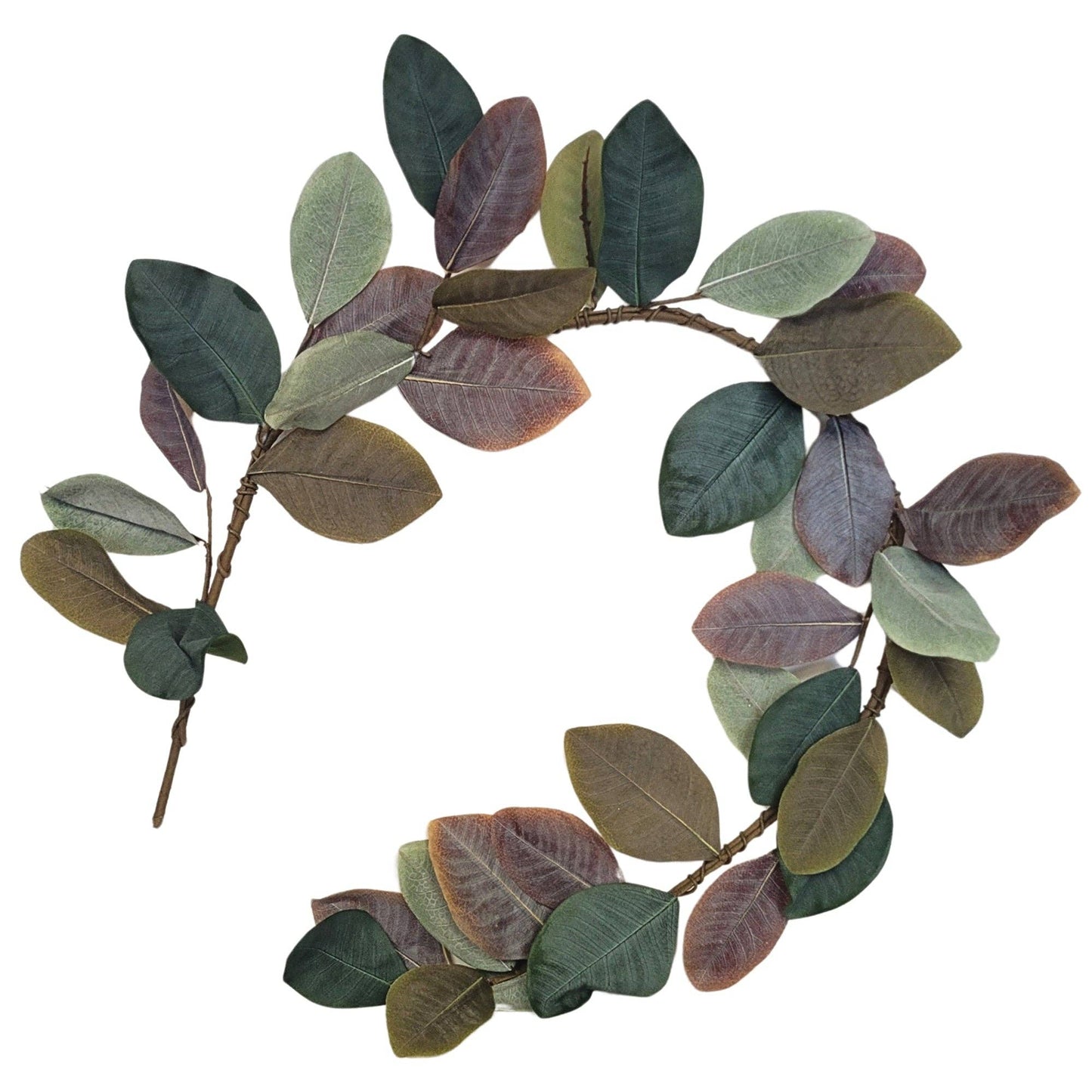 60” Multitone Magnolia Leaf Garland | Faux Greenery Garland