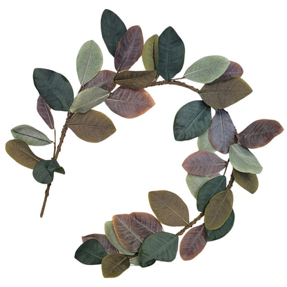 60” Multitone Magnolia Leaf Garland | Faux Greenery Garland