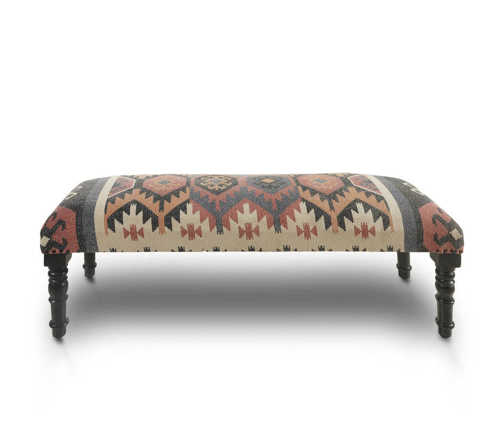 Handmade Natural Southwestern Upholstery Bench
