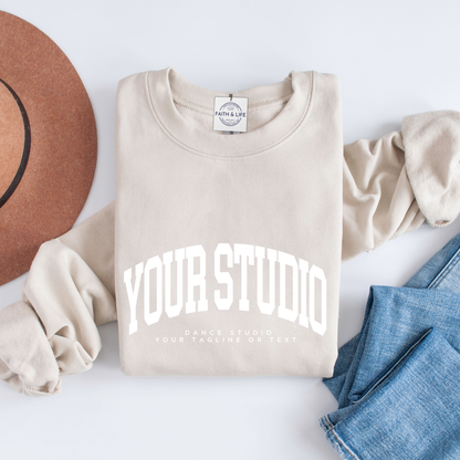 Custom Dance Studio or Ballet Company Crewneck Sweatshirt