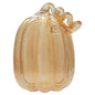 8.5" Tall Apple Cider Glass Pumpkin Fall