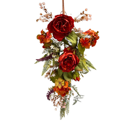 Harvest Hydrangea/Peony Drop 33"