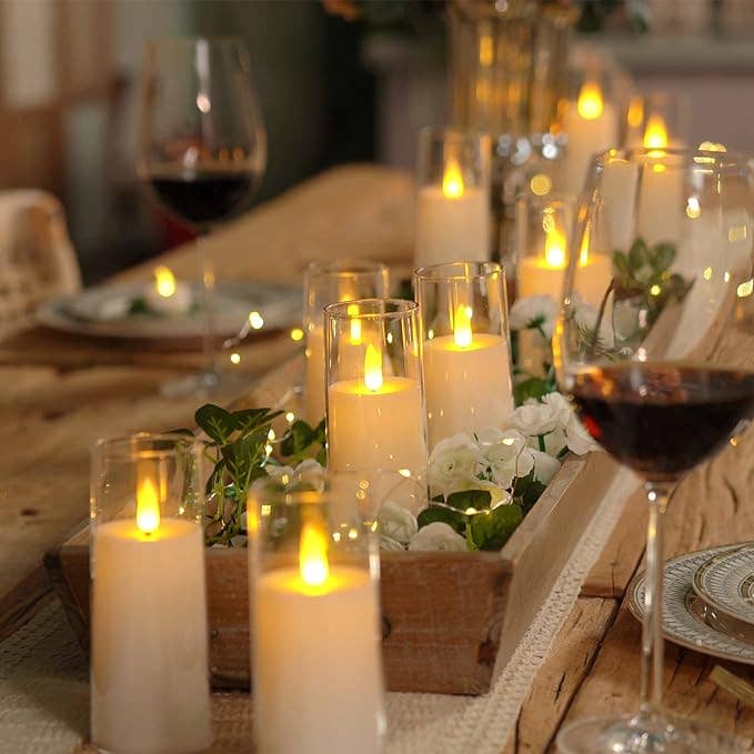 Flameless Acrylic Candle 8-Piece Set