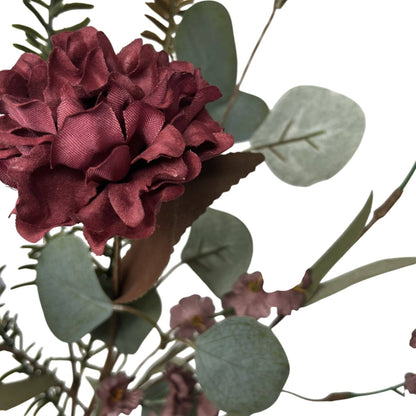 Burgundy Marigold/Foliage Spray 20"