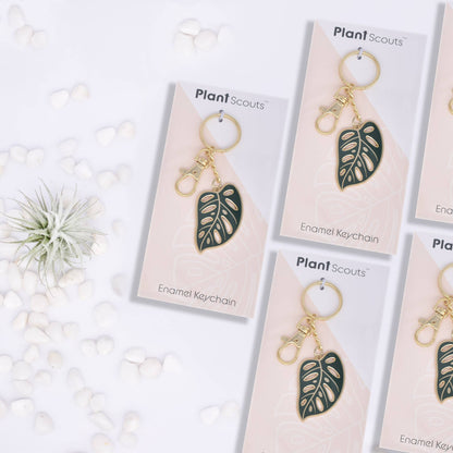 Monstera Adansonii - Swiss Cheese - Keychain - Plant Lover