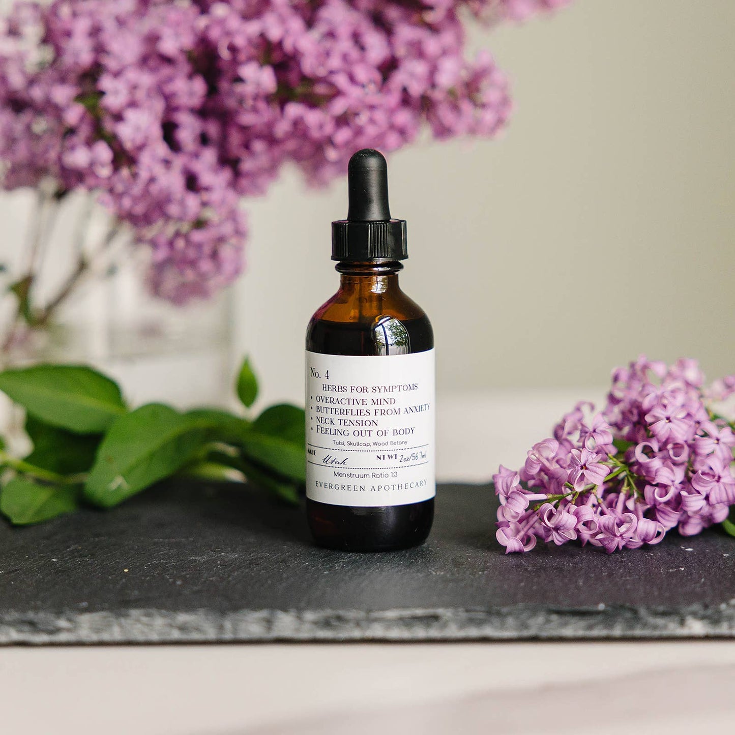 Racing Thoughts Tincture, Herbs For Symptoms No.4