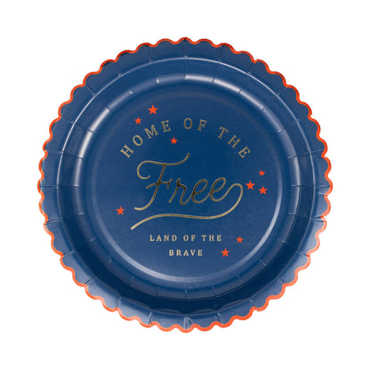 Home of the Free 9" Paper Plate