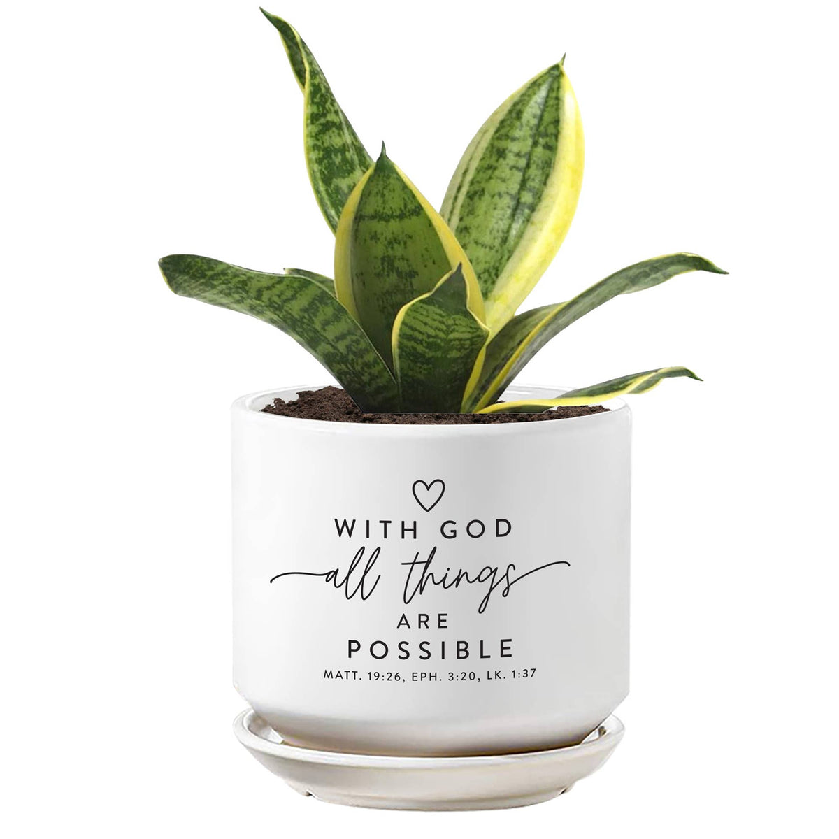 LCP Planter With God All Things Are Possible