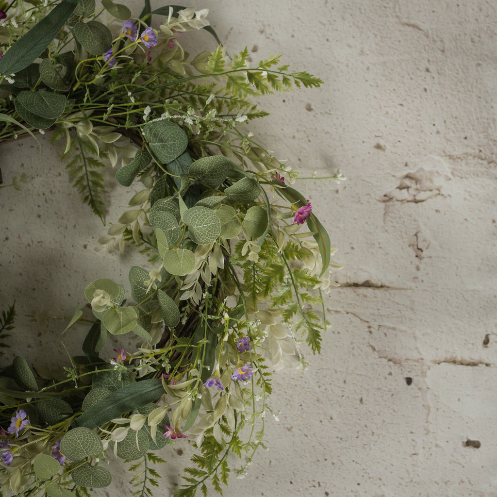 22" SPRING WILDFLOWER WREATH