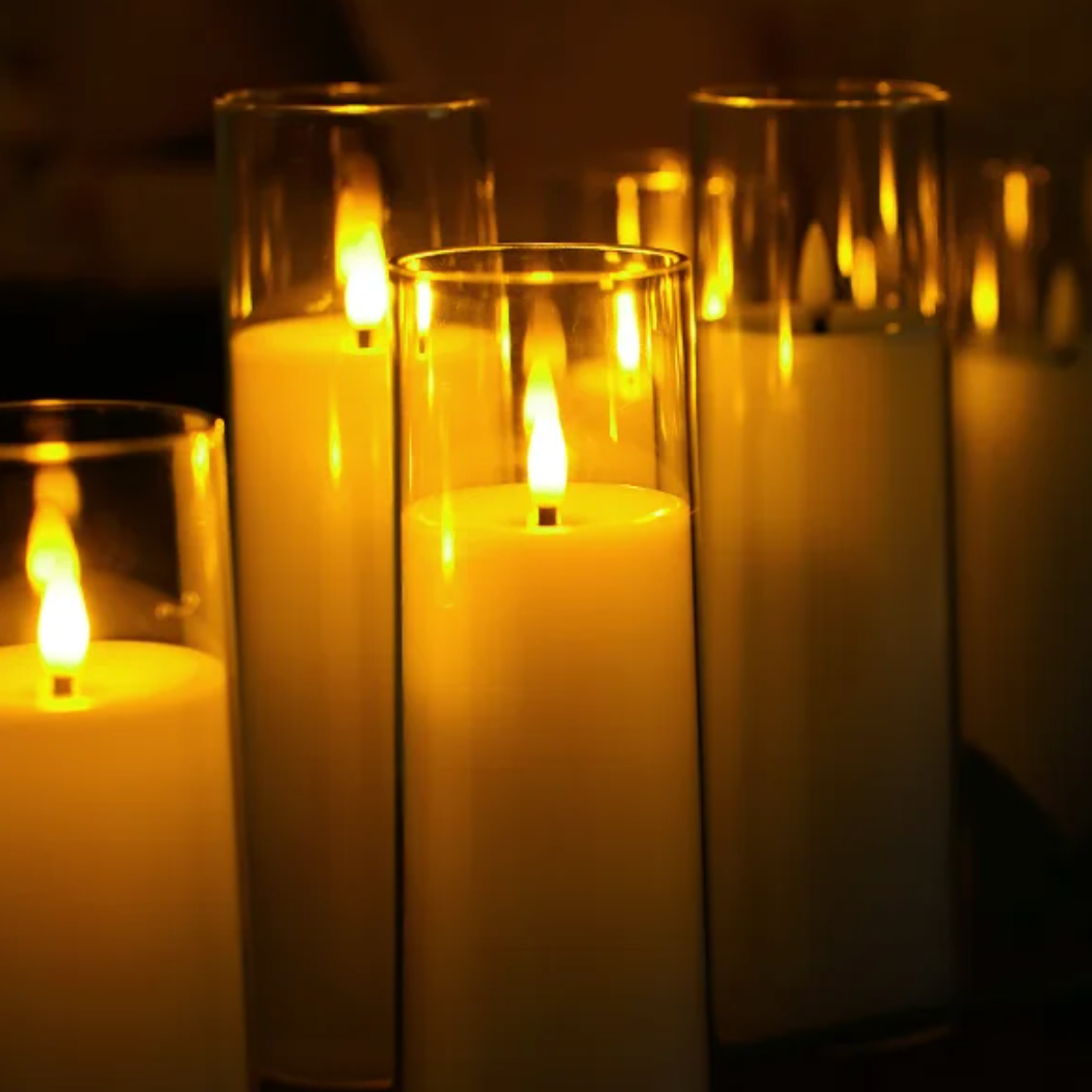 Flameless Acrylic Candle 8-Piece Set