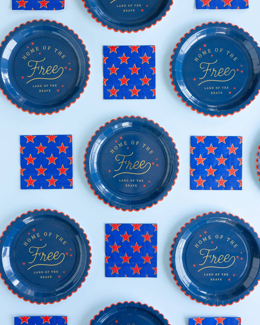 Home of the Free 9" Paper Plate