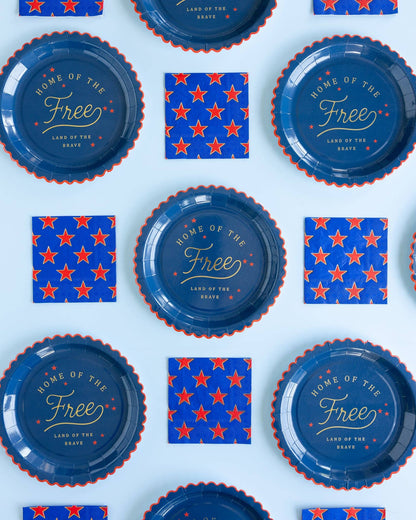 Home of the Free 9" Paper Plate