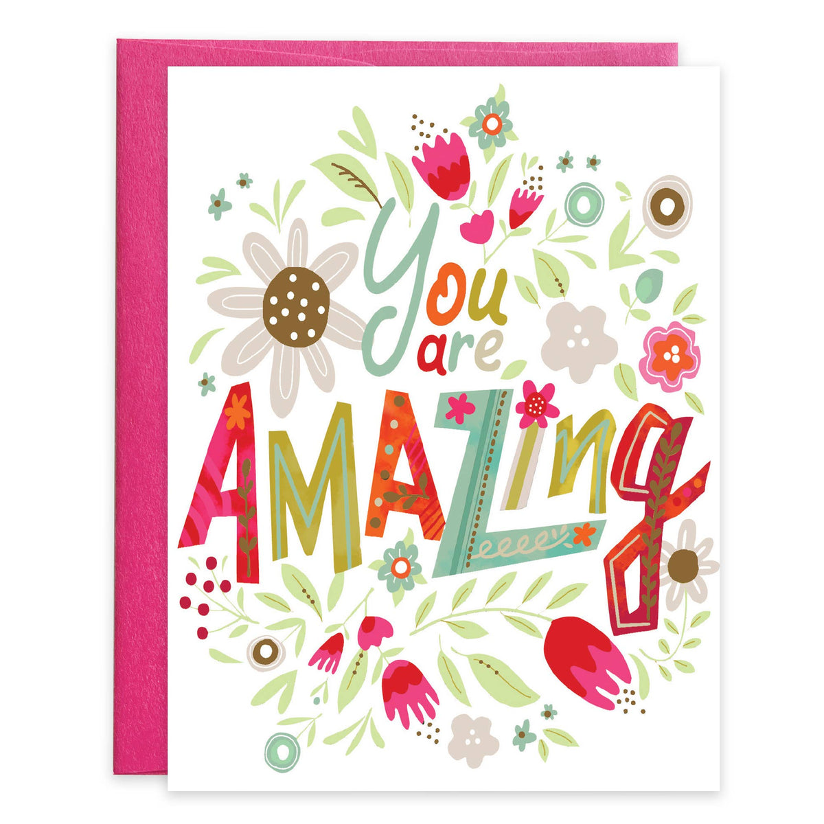 Thank You Greeting Card - Amazing Flora