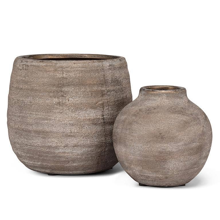 Coarse Texture Planter-5"H