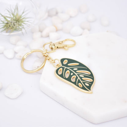 Monstera Adansonii - Swiss Cheese - Keychain - Plant Lover