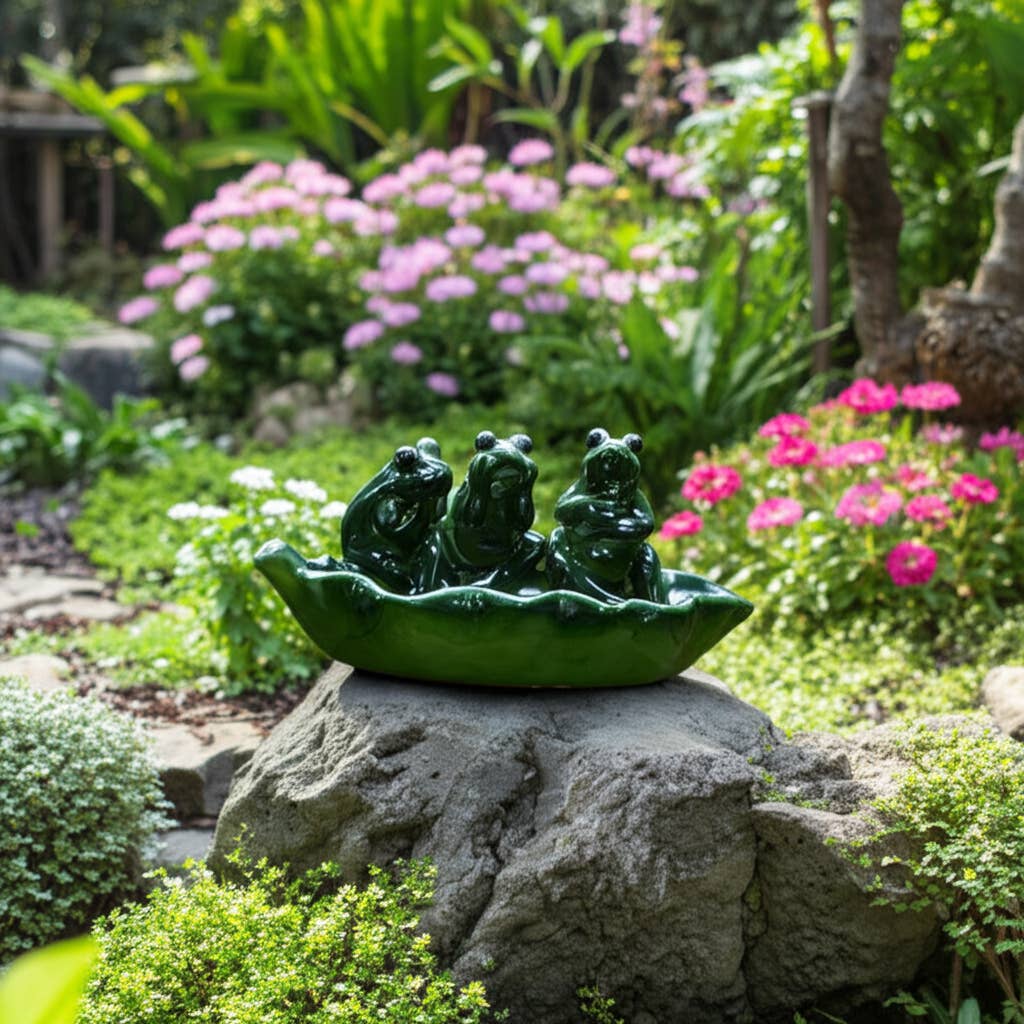 Frog Bird Feeder