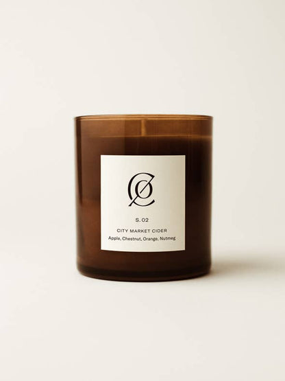 S. 02 City Market Cider Soy Candle | Seasonal