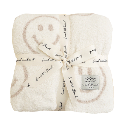 Smiley Luxe Home Blanket