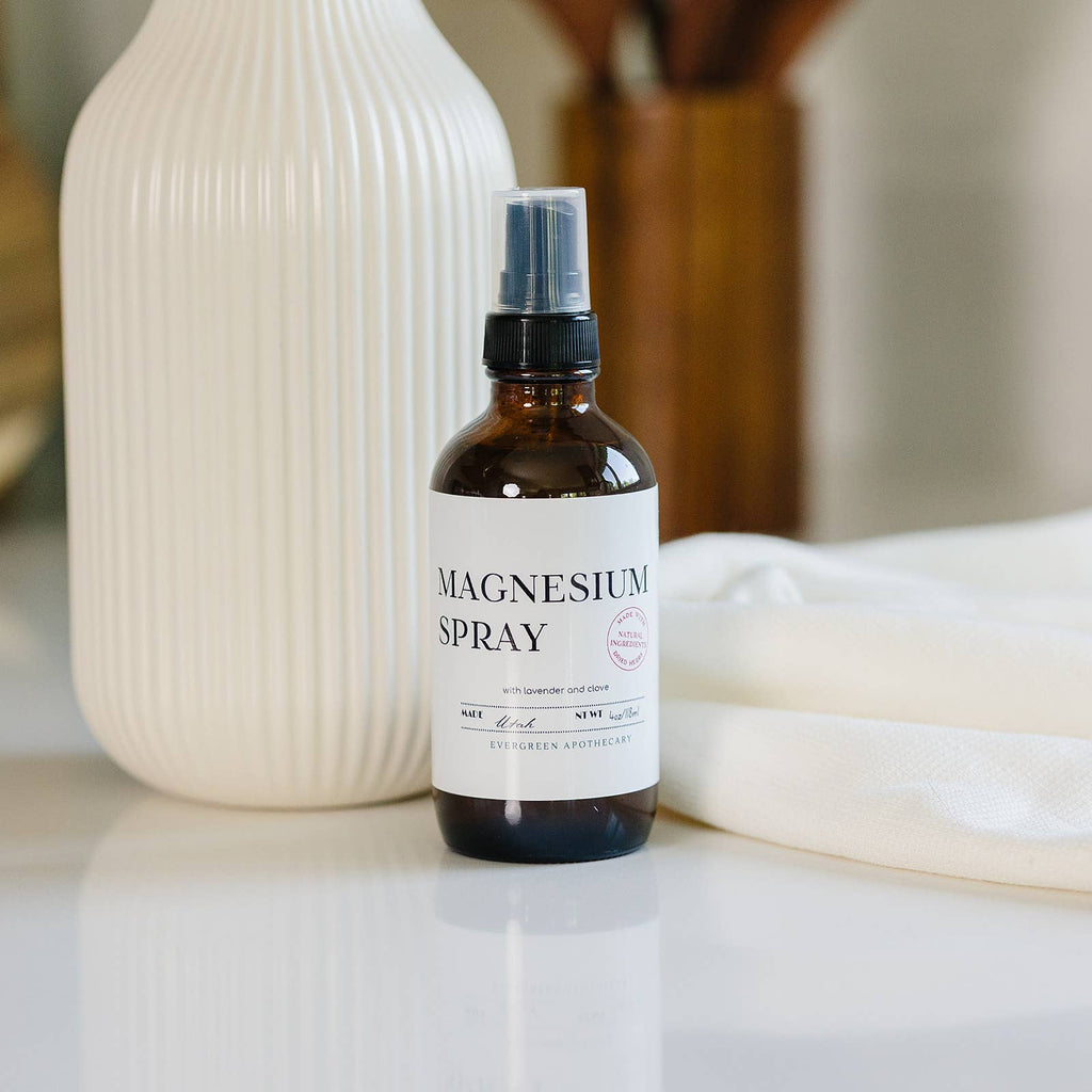 Magnesium Spray, 4oz, Glass Jar