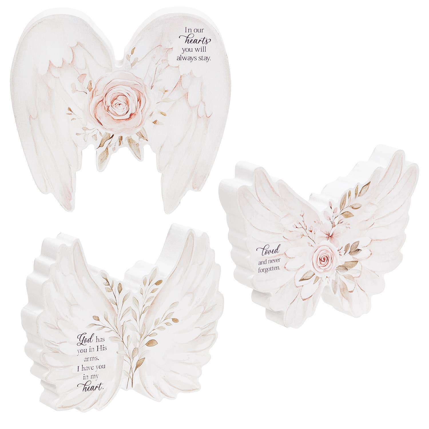 Comforting Words Angel Wing Sitter