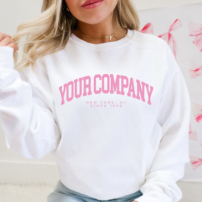 Custom Dance Studio or Ballet Company Crewneck Sweatshirt