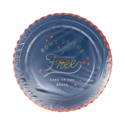 Home of the Free 9" Paper Plate