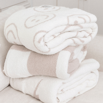 Smiley Luxe Home Blanket