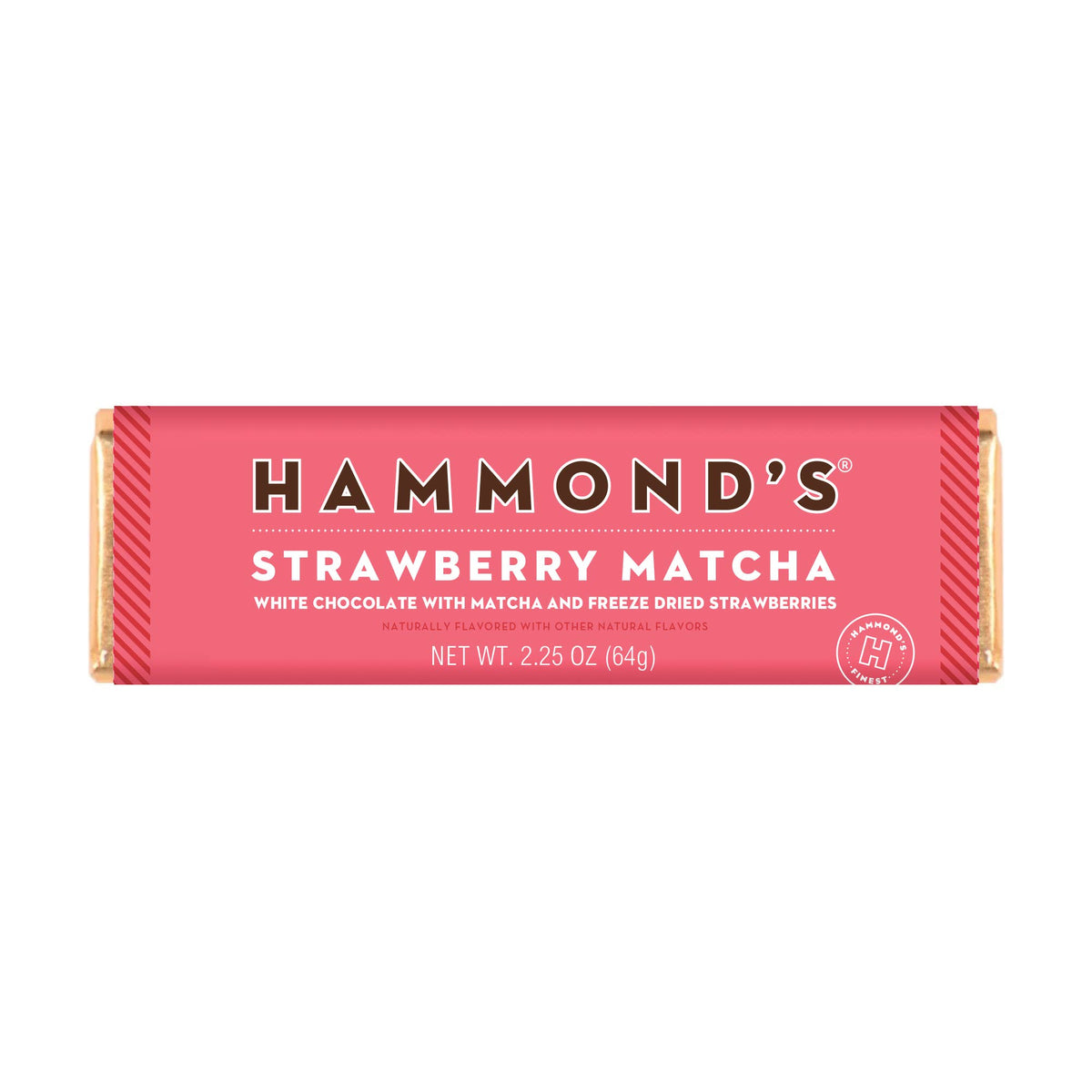Candy Bar - White Chocolate - Strawberry Macha - 2.25 oz