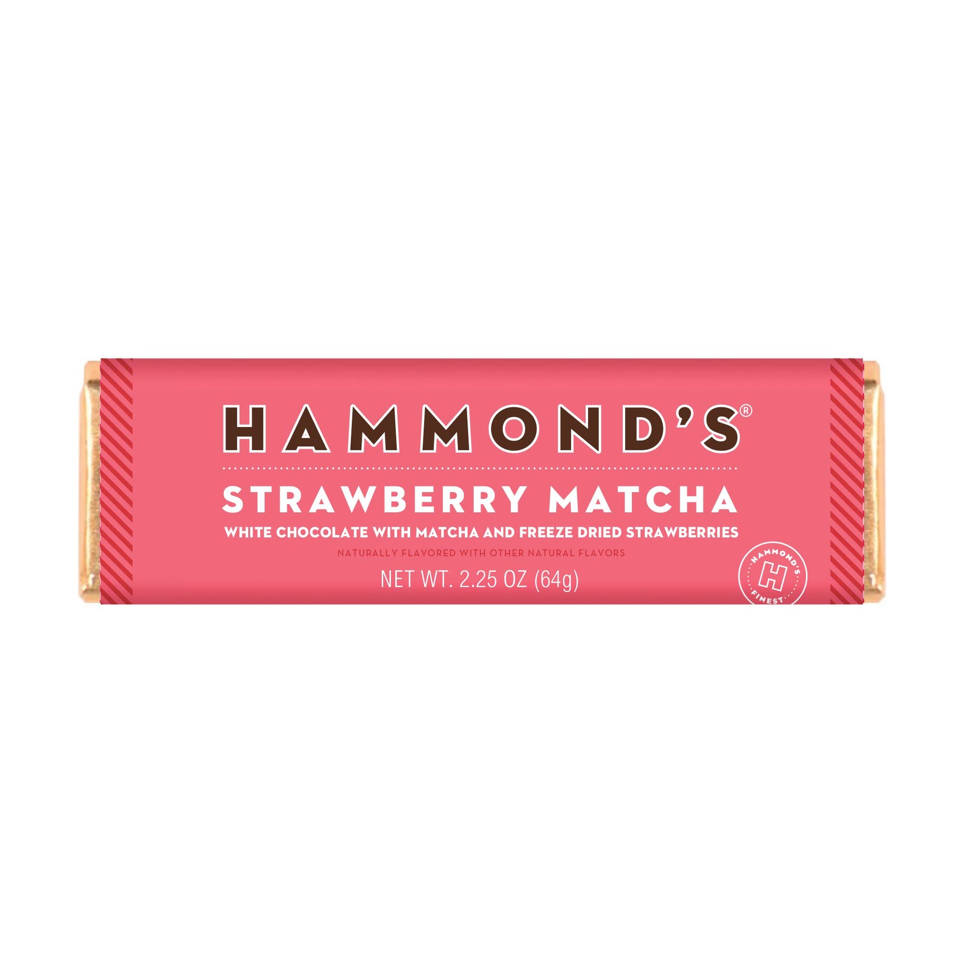 Candy Bar - White Chocolate - Strawberry Macha - 2.25 oz