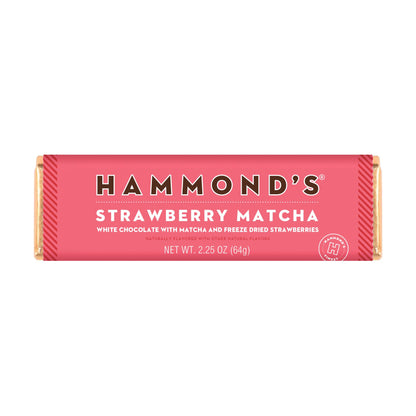 Candy Bar - White Chocolate - Strawberry Macha - 2.25 oz
