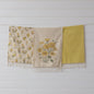 Tea Towels - Yellow Flowers (Pk/03 Ast)